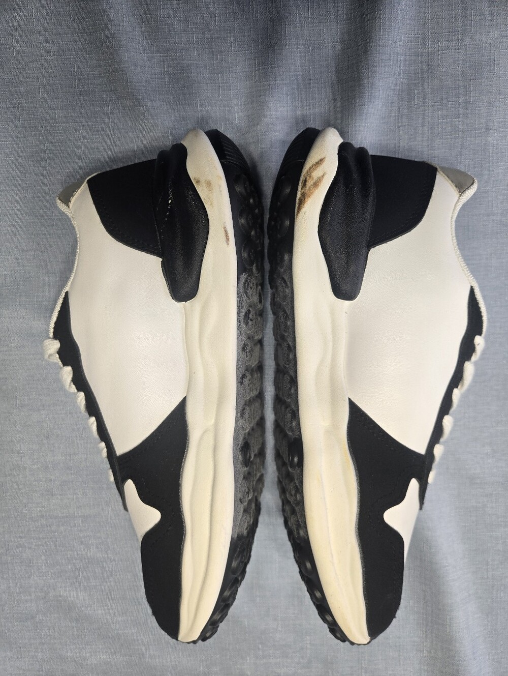 Vintage Havana Black White & Gold Star Retro Sneakers Size 9 - Picture 8 of 8